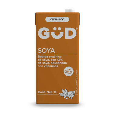 GÜD Leche de Soya sin Azúcar Orgánica de 1 L